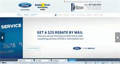 Desktop Screenshot of goldencircleford.com